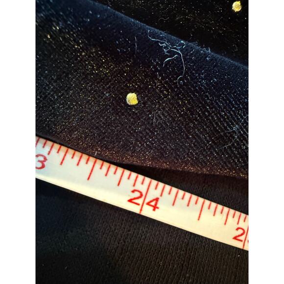 ASOS black velveteen dress gold dot detail women’s XL NWT 12 - Picture 11 of 12